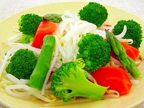 緑豆もやしの温野菜サラダ
